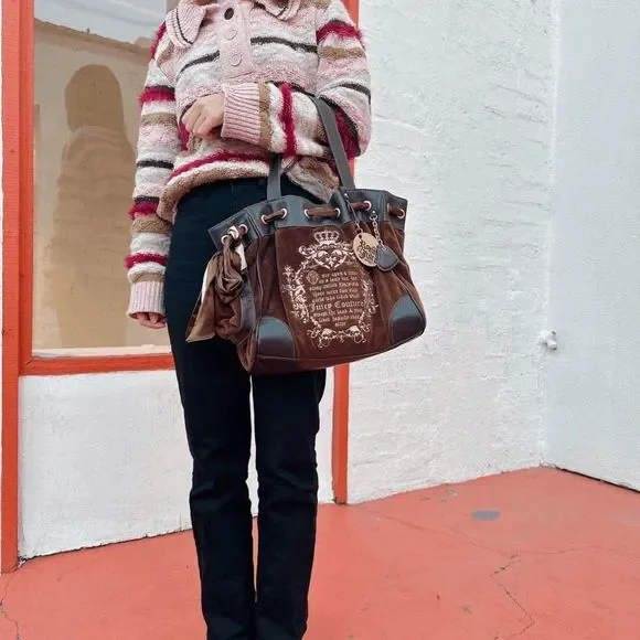 Juicy Couture vintage Y2K velvet bag - Picture 2 of 9